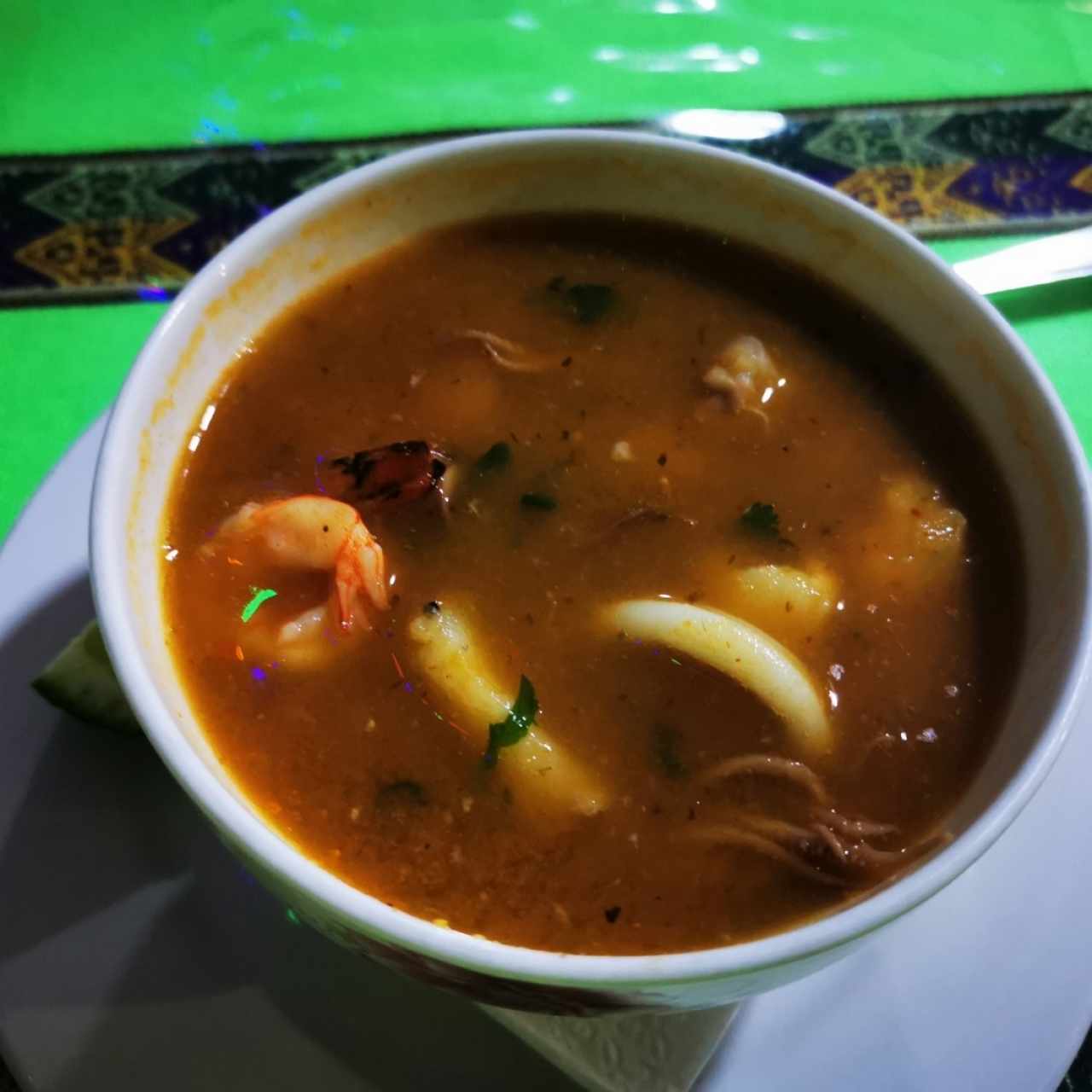 Sopa de mariscos chica