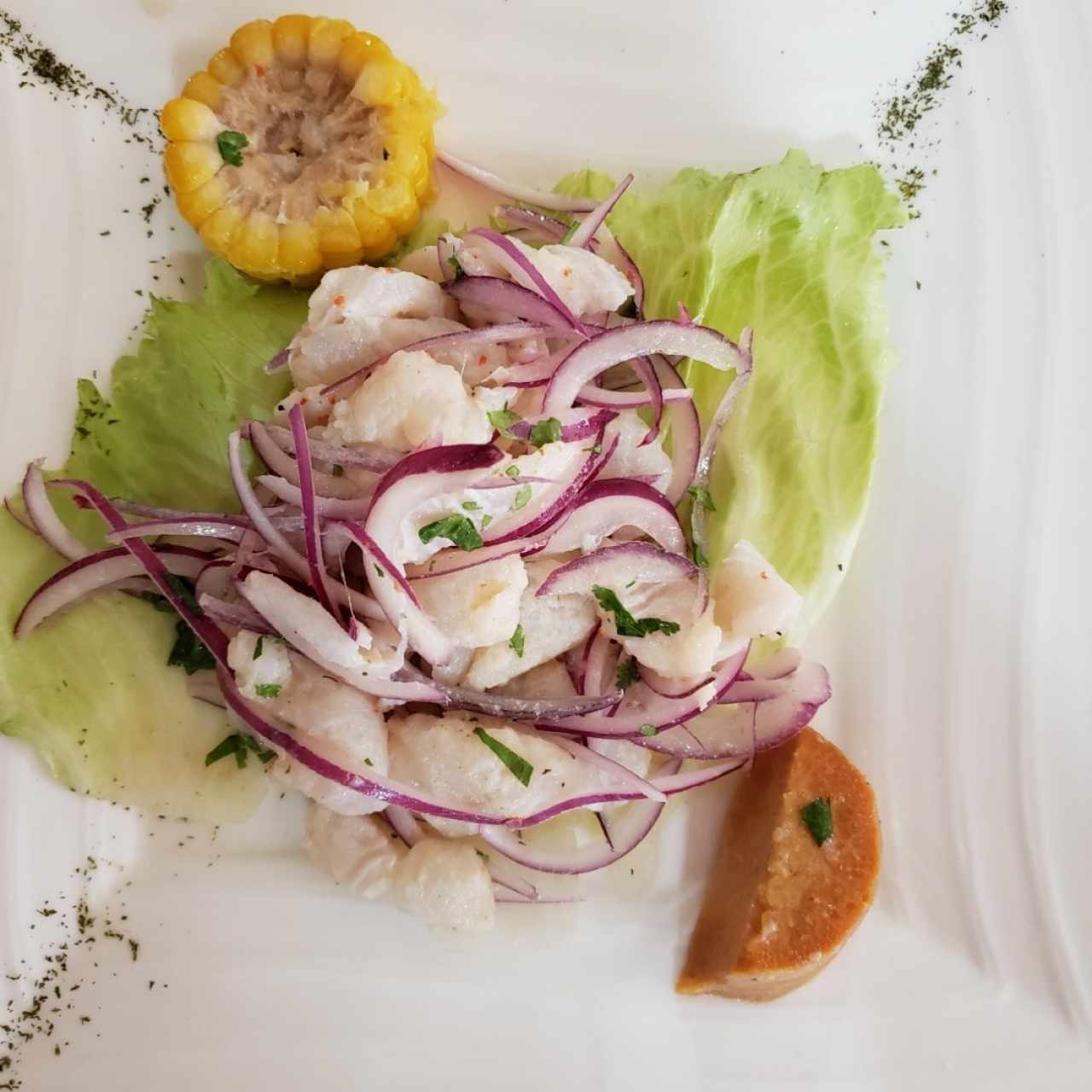 Ceviche de corvina