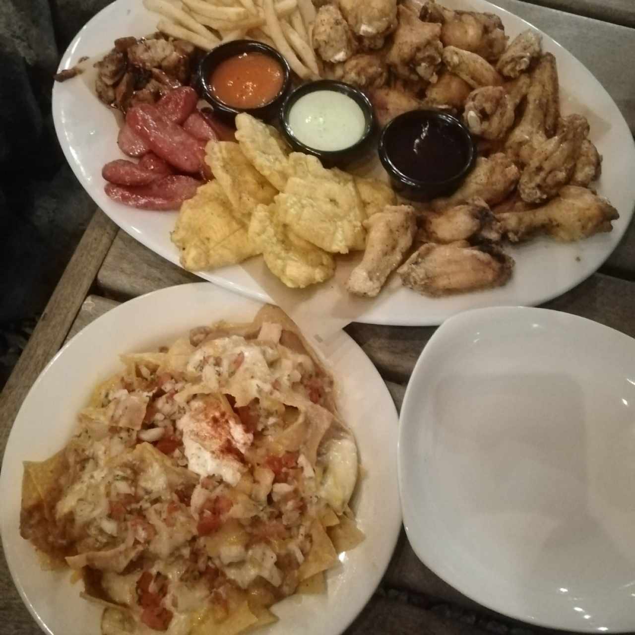 Picada y nachos