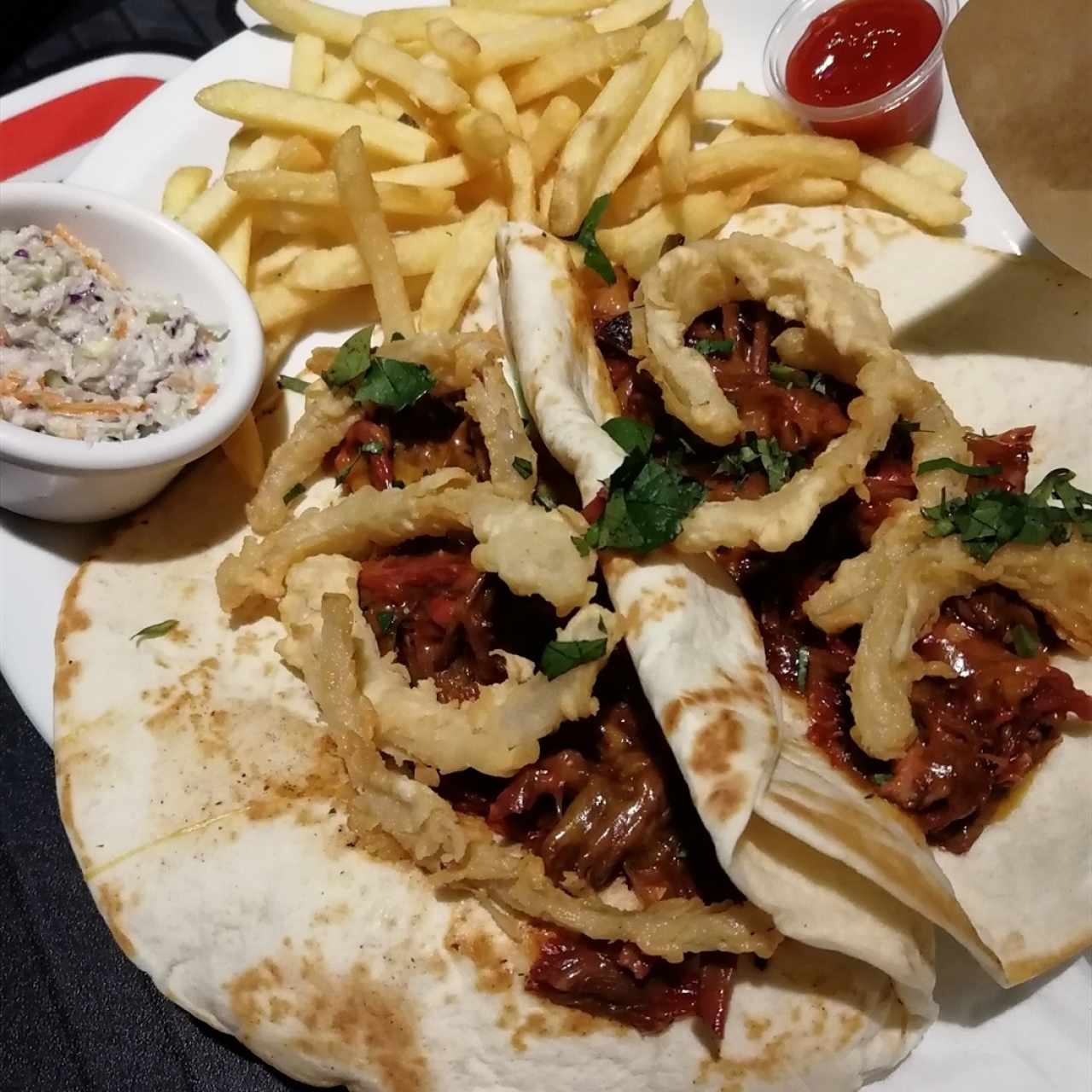 tacos de carne ahumada