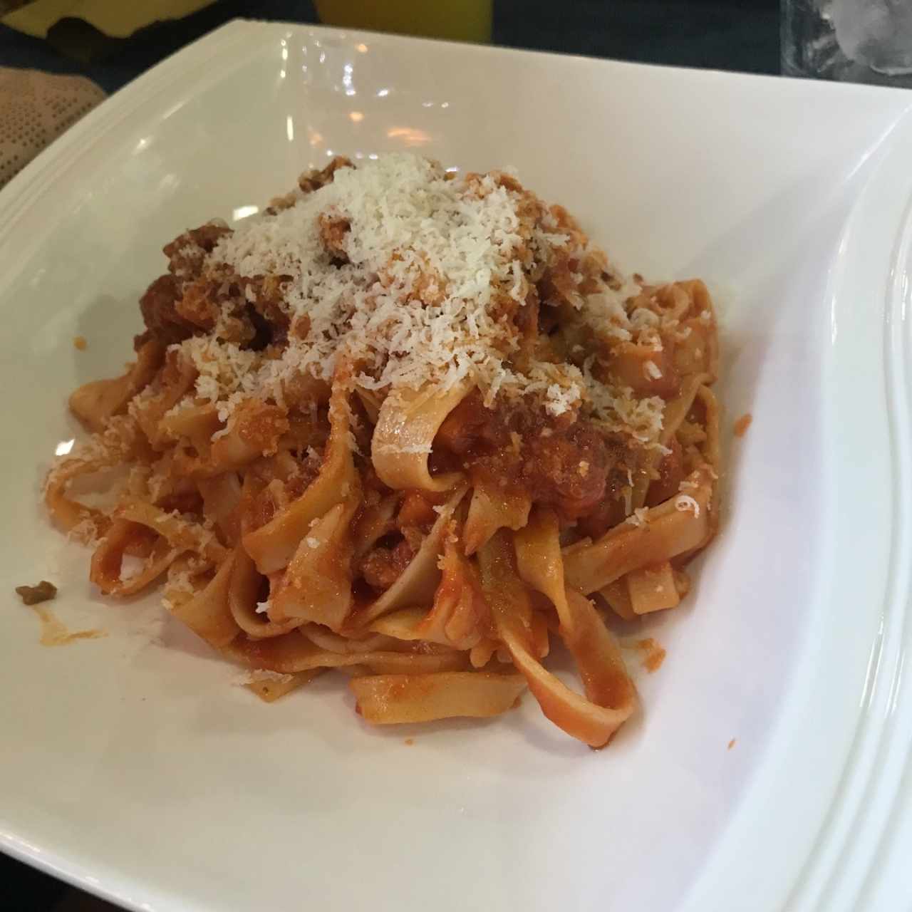 fettuccine a la boloñesa