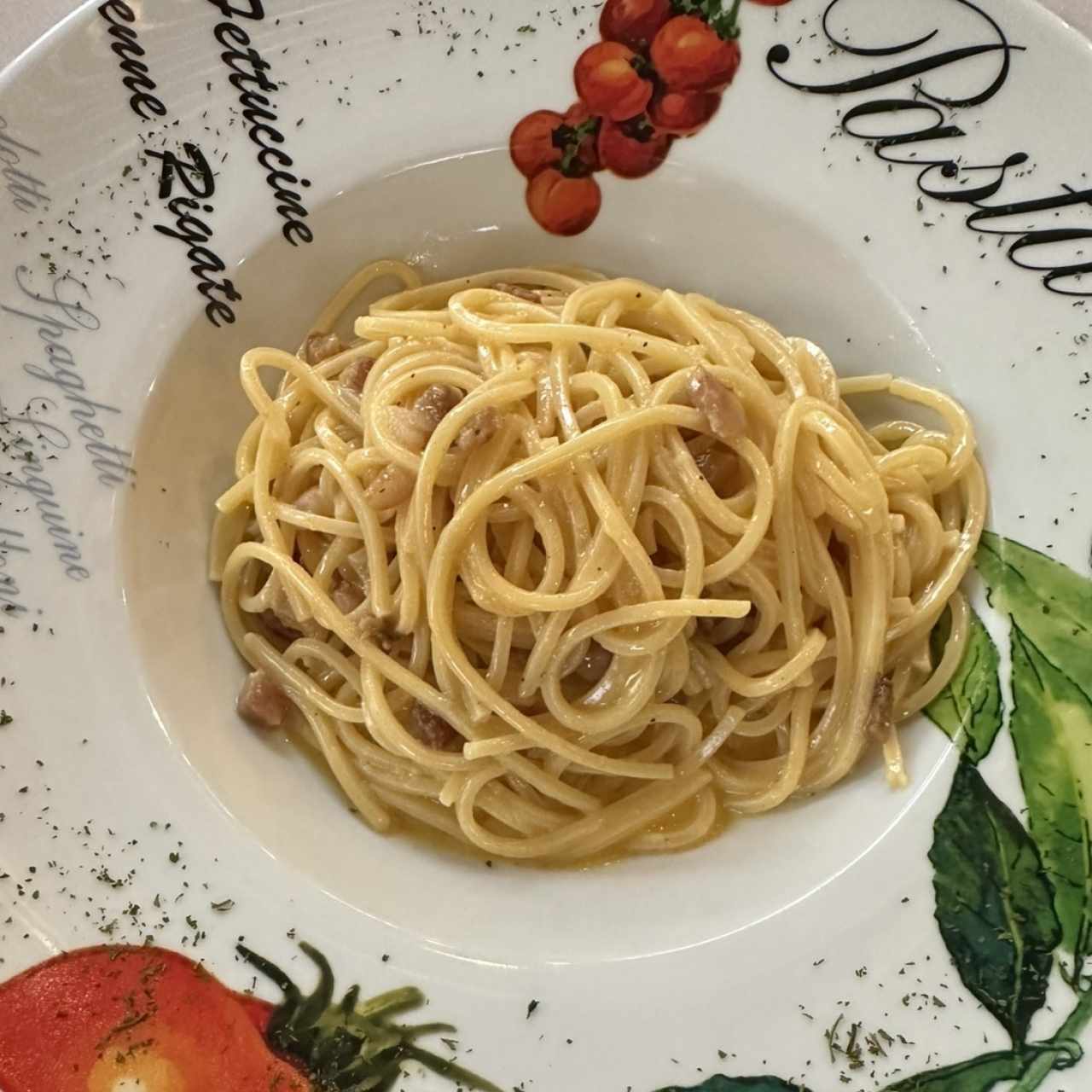 SPAGHETTI A LA CARBONARA