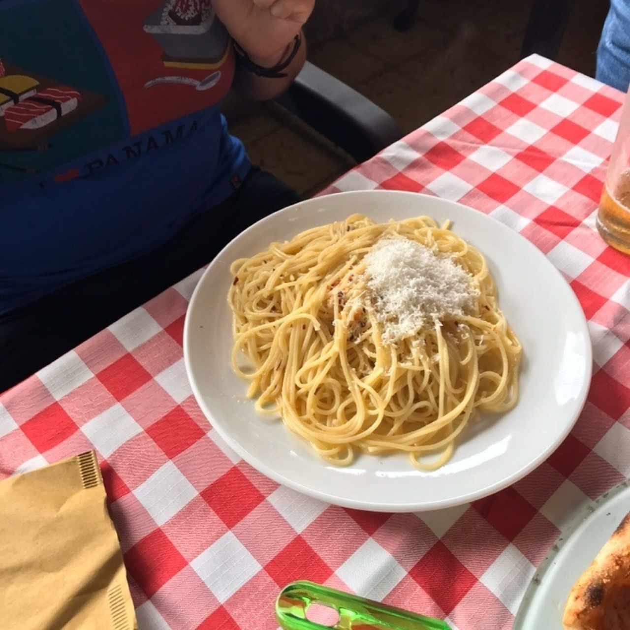 pasta con pepperoncini. 