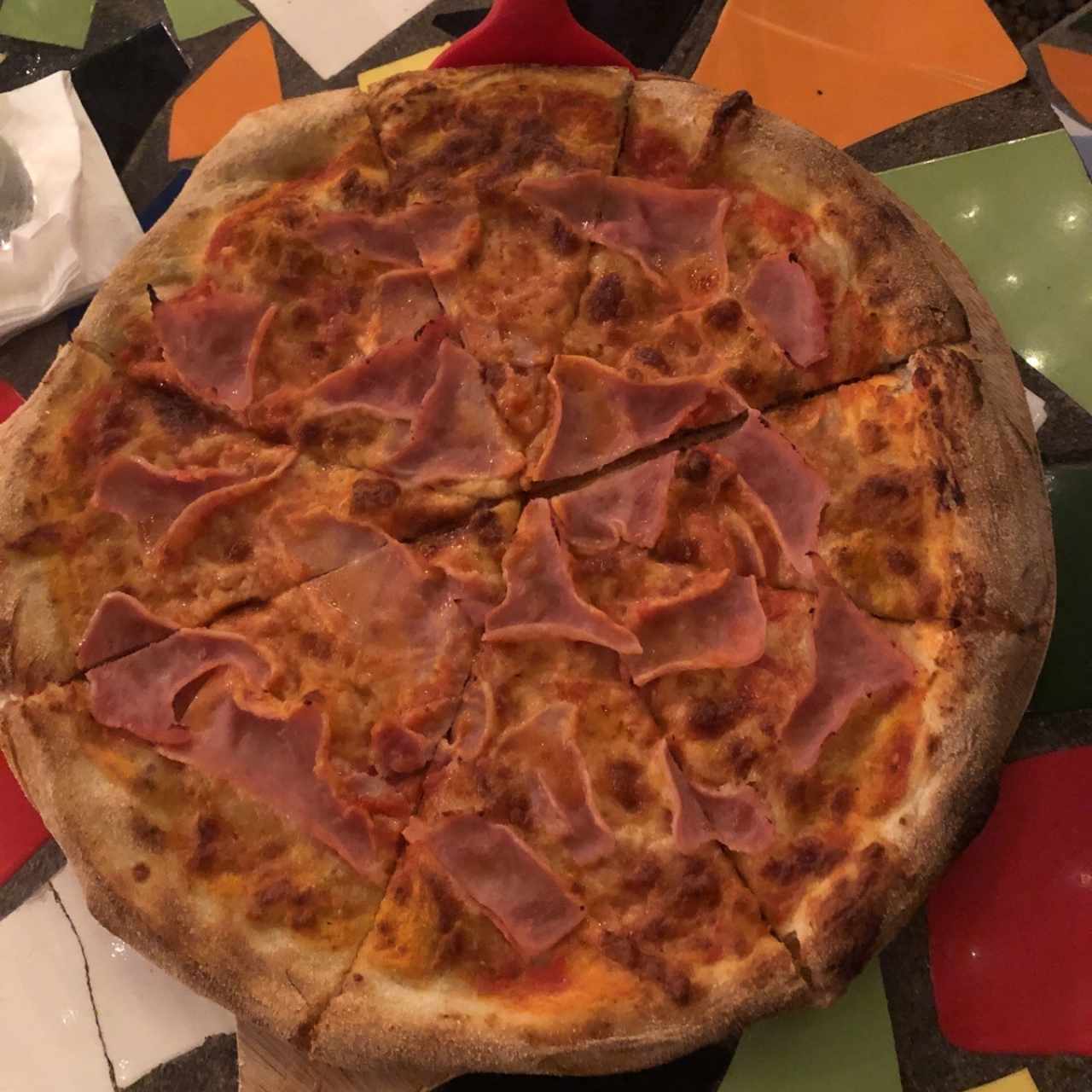 Pizza de jamón