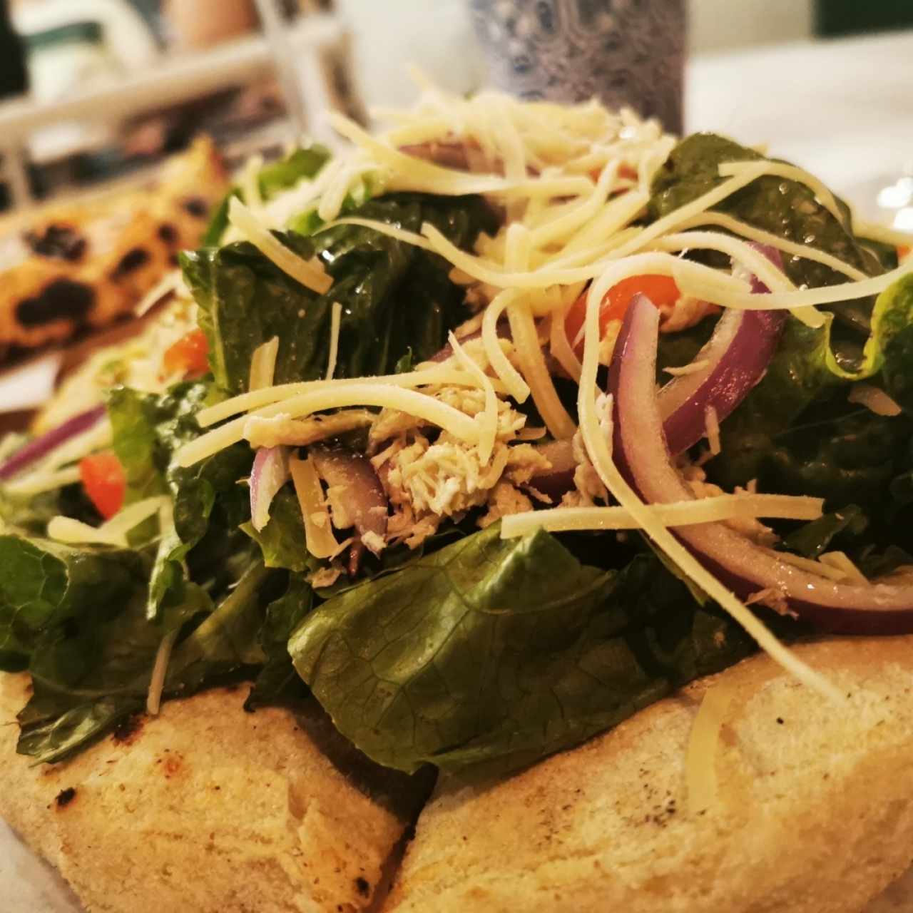 Pizza de ensalada
