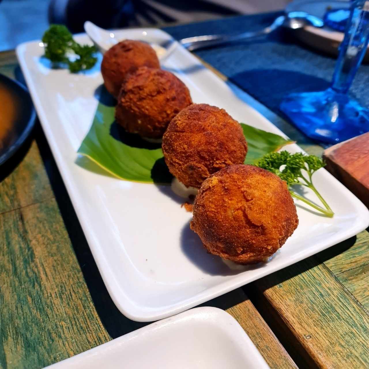 Croquetas de arroz con pollo 