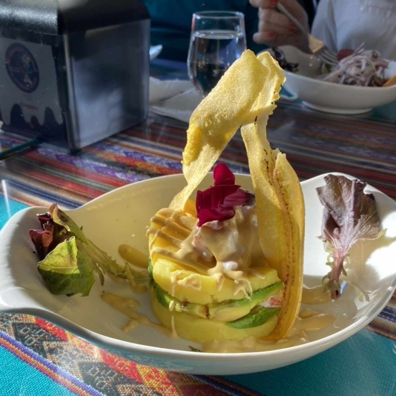 Causa Limeña con camarón 