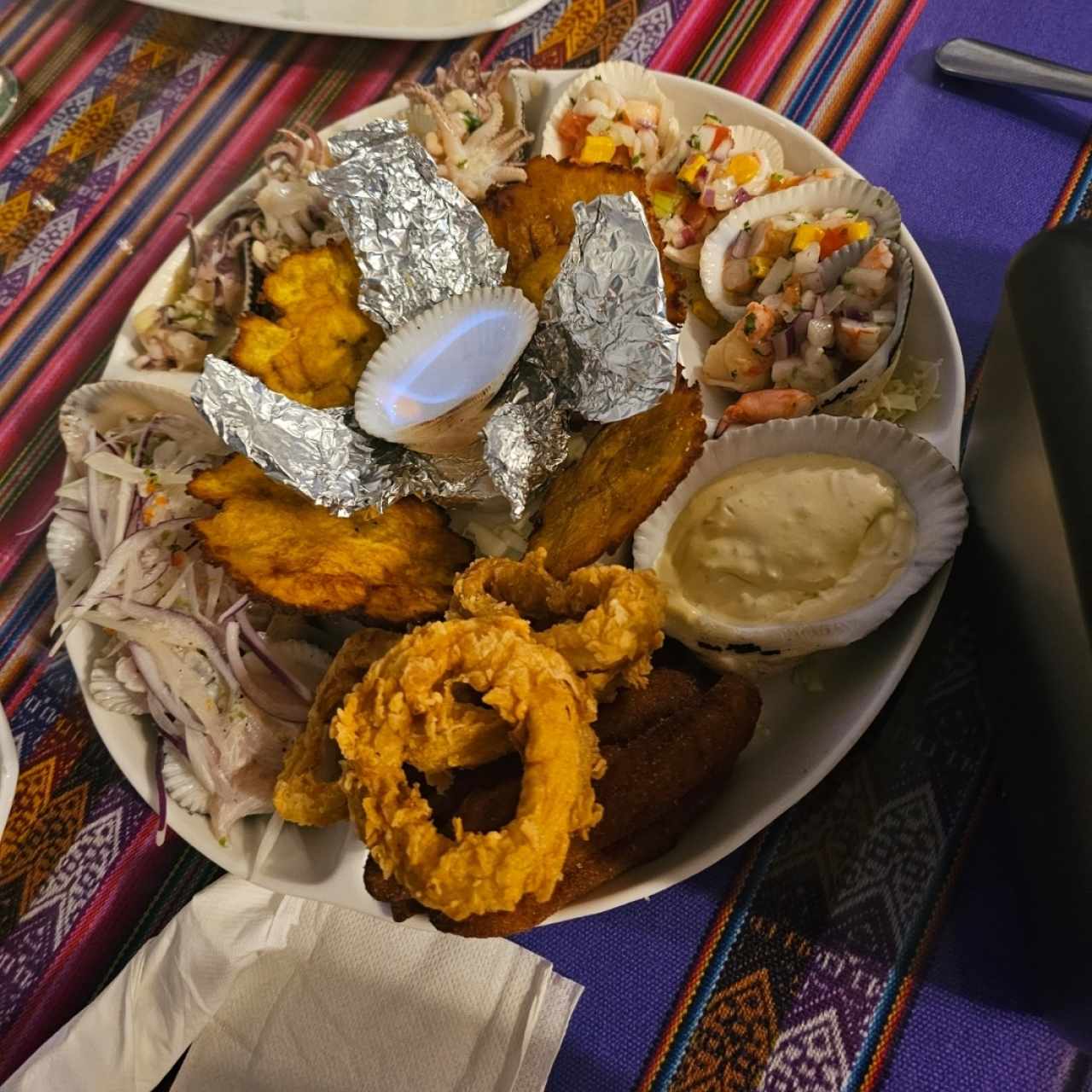 Picada de mariscos