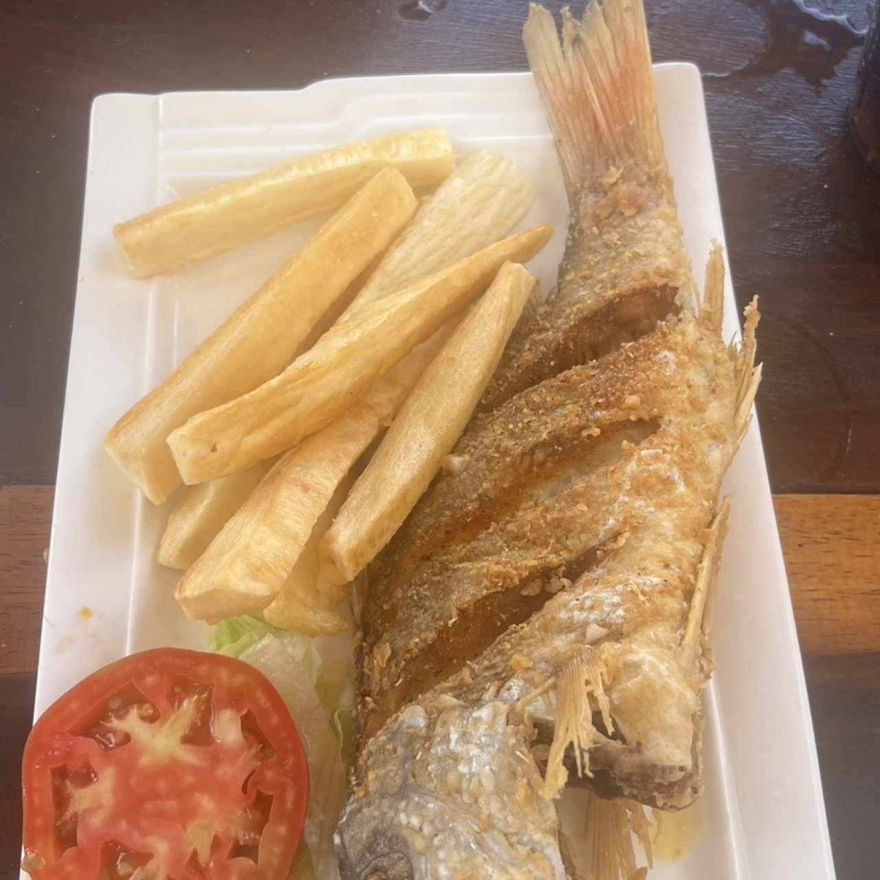 Pargo con yucas