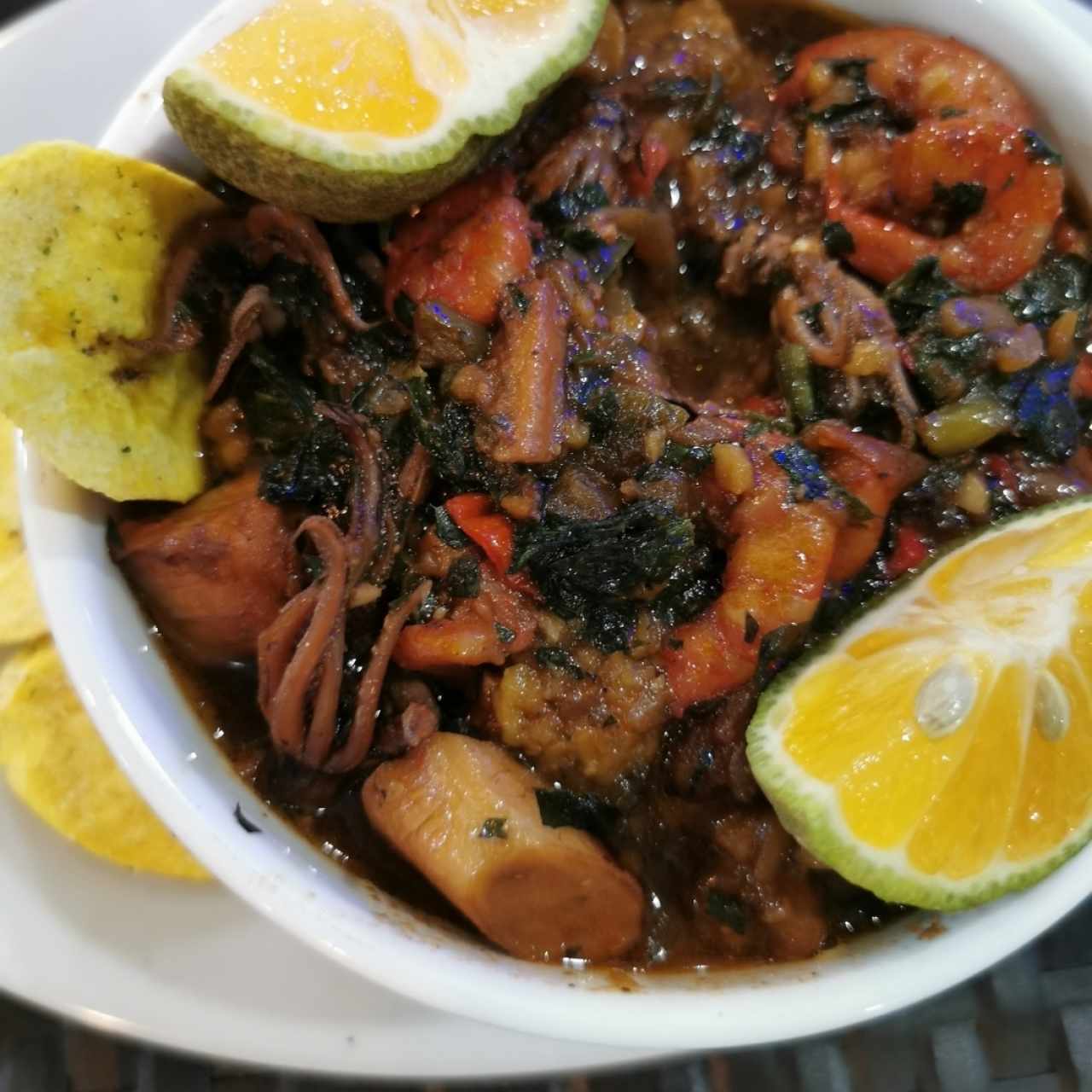 Guacho de mariscos 