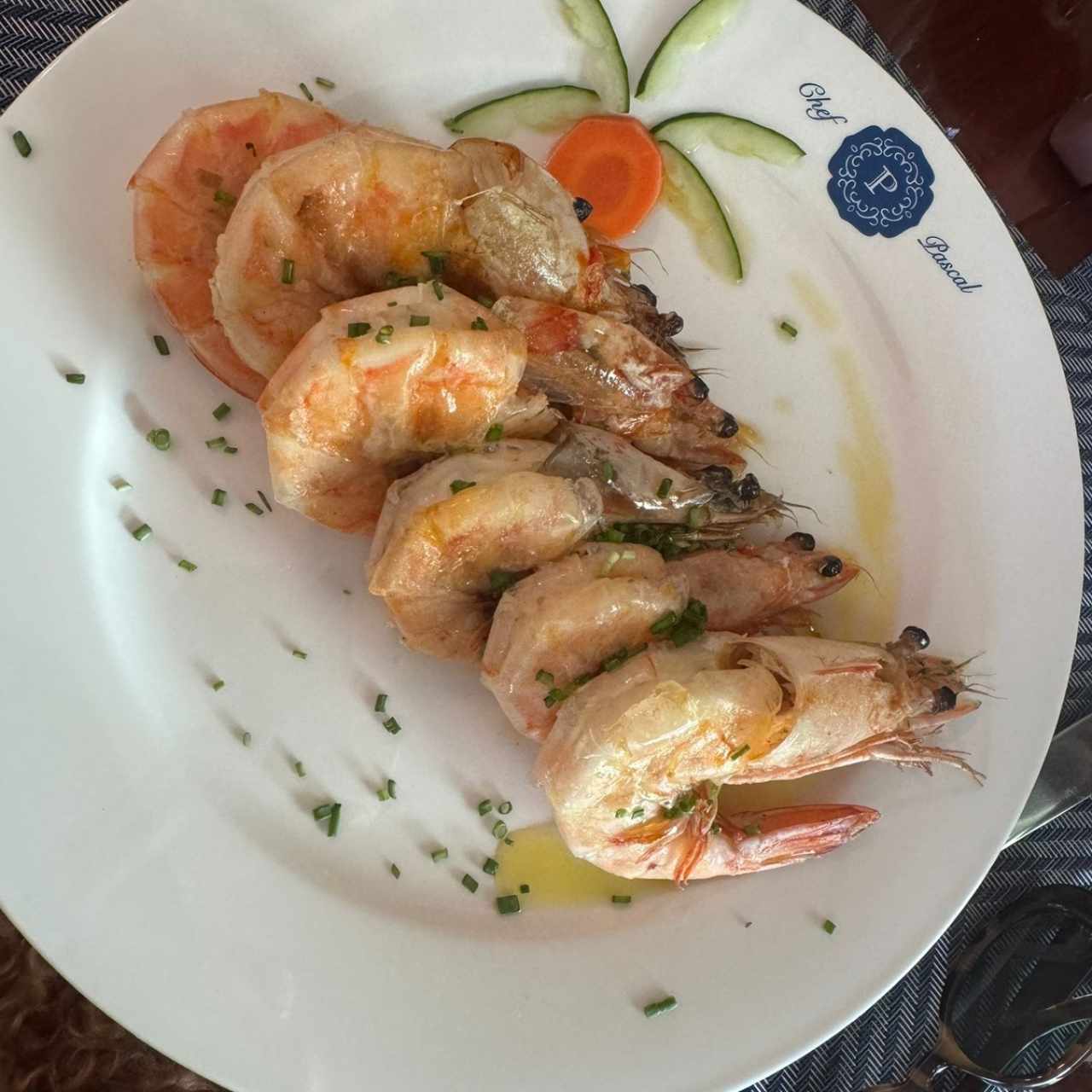 Langostinos a la sal