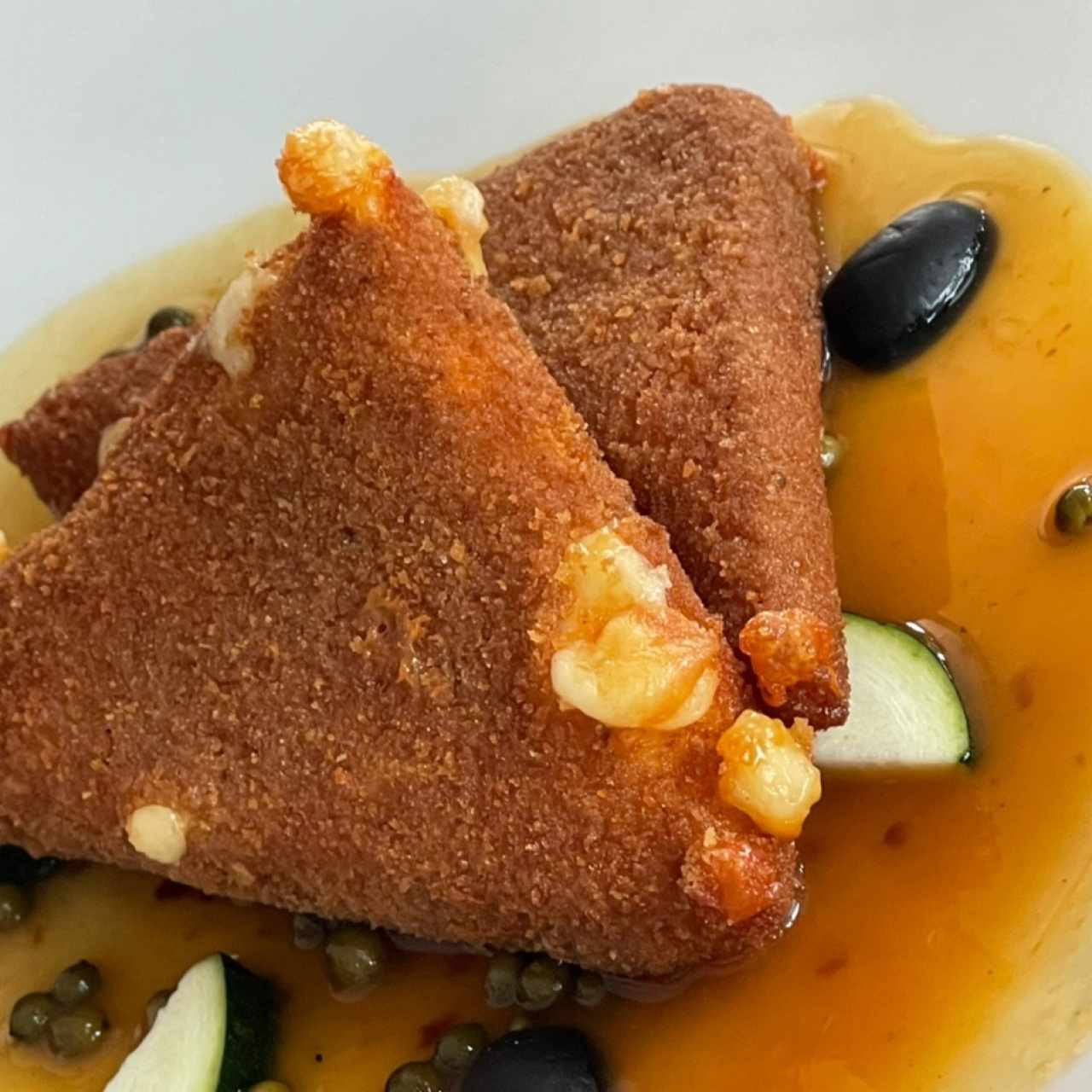 Queso frito slsa maracuya 