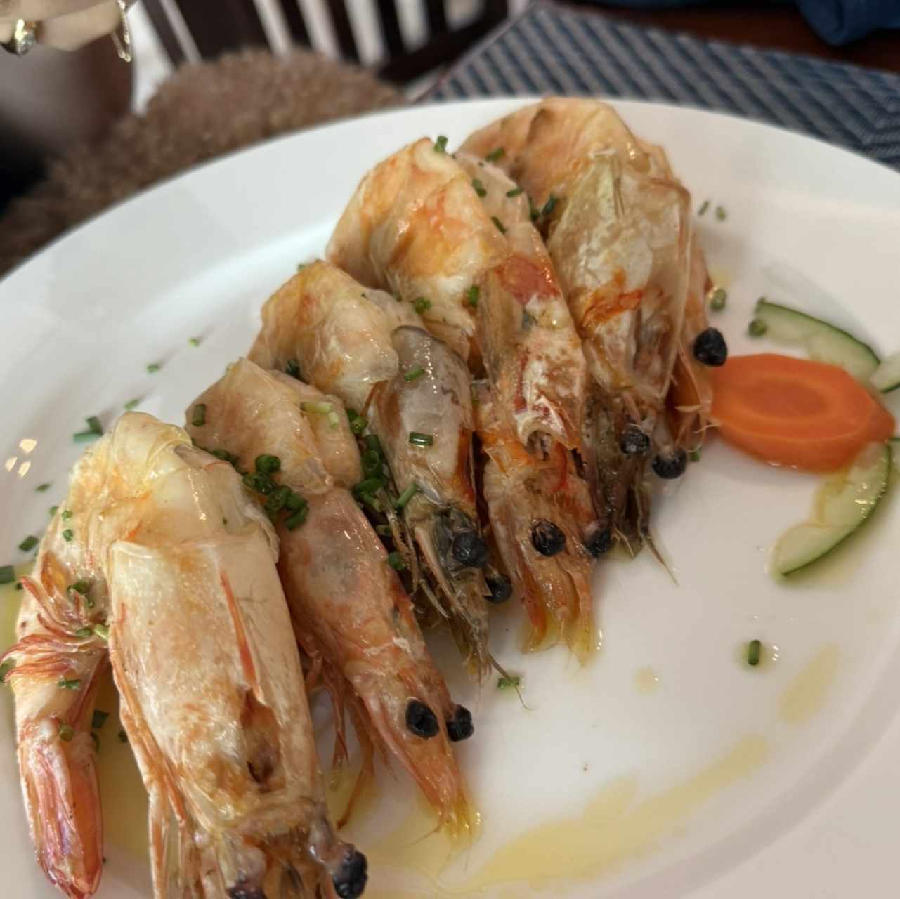 Langostinos Apanados Con Coco y Pan Rallado en Salsa de Malibu