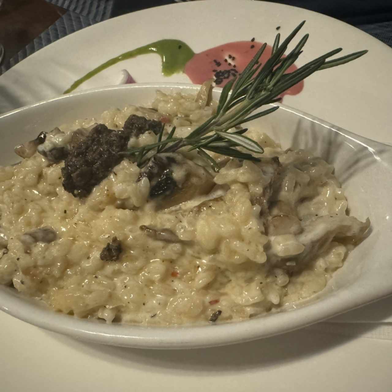 Risotto de 3 hongos con Aceite de Truffas Negras