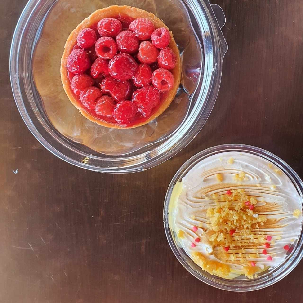 Tarta de Frambuesa, Pie de Limón 