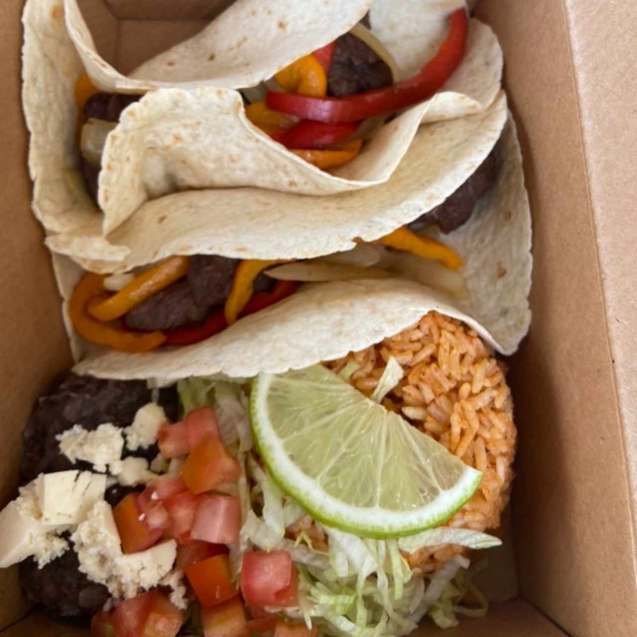 Fajitas de carne 