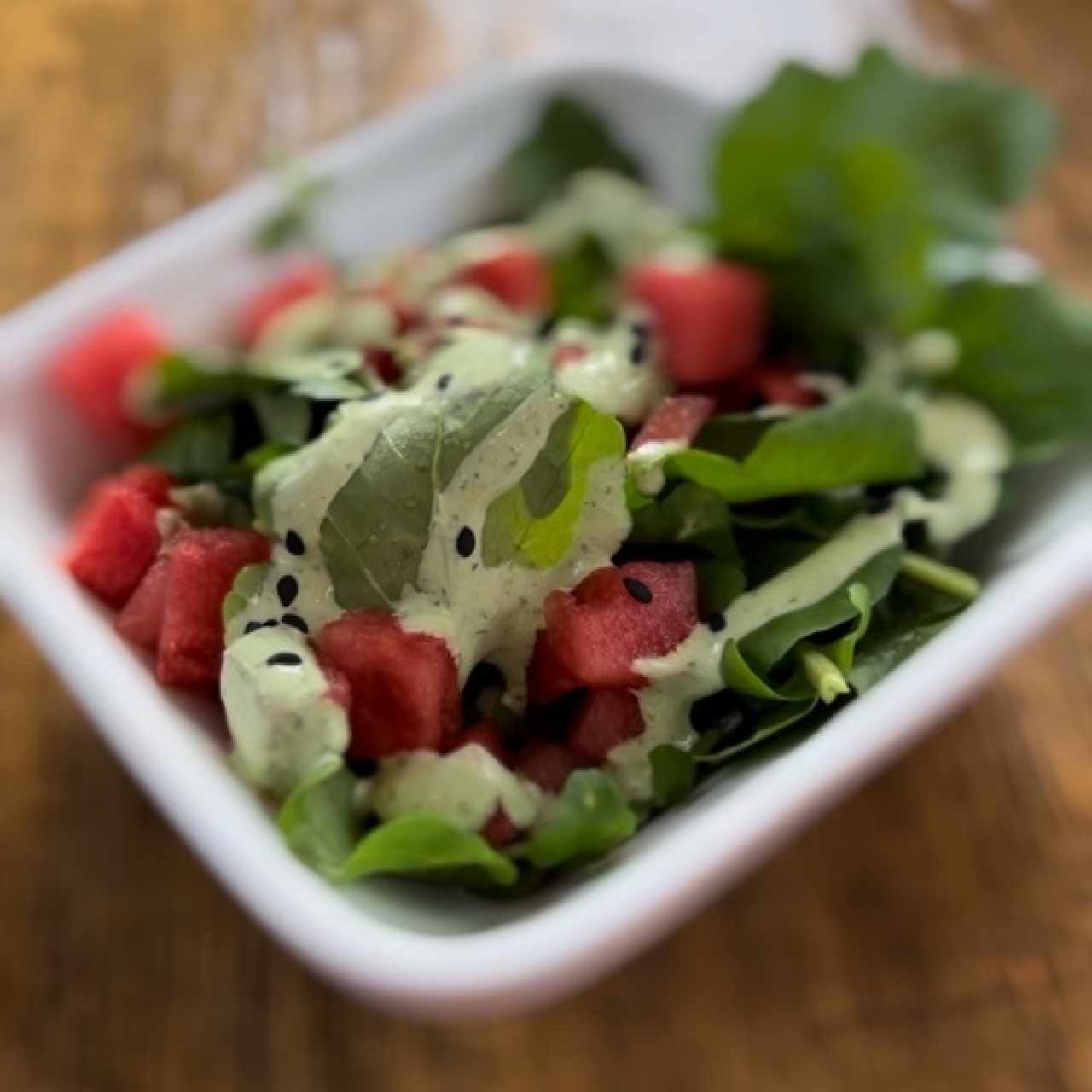 Ensalada de berro con sandía