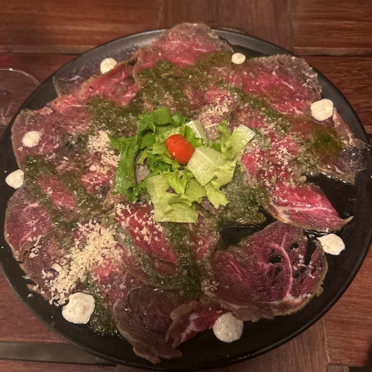 Carpaccio de res 