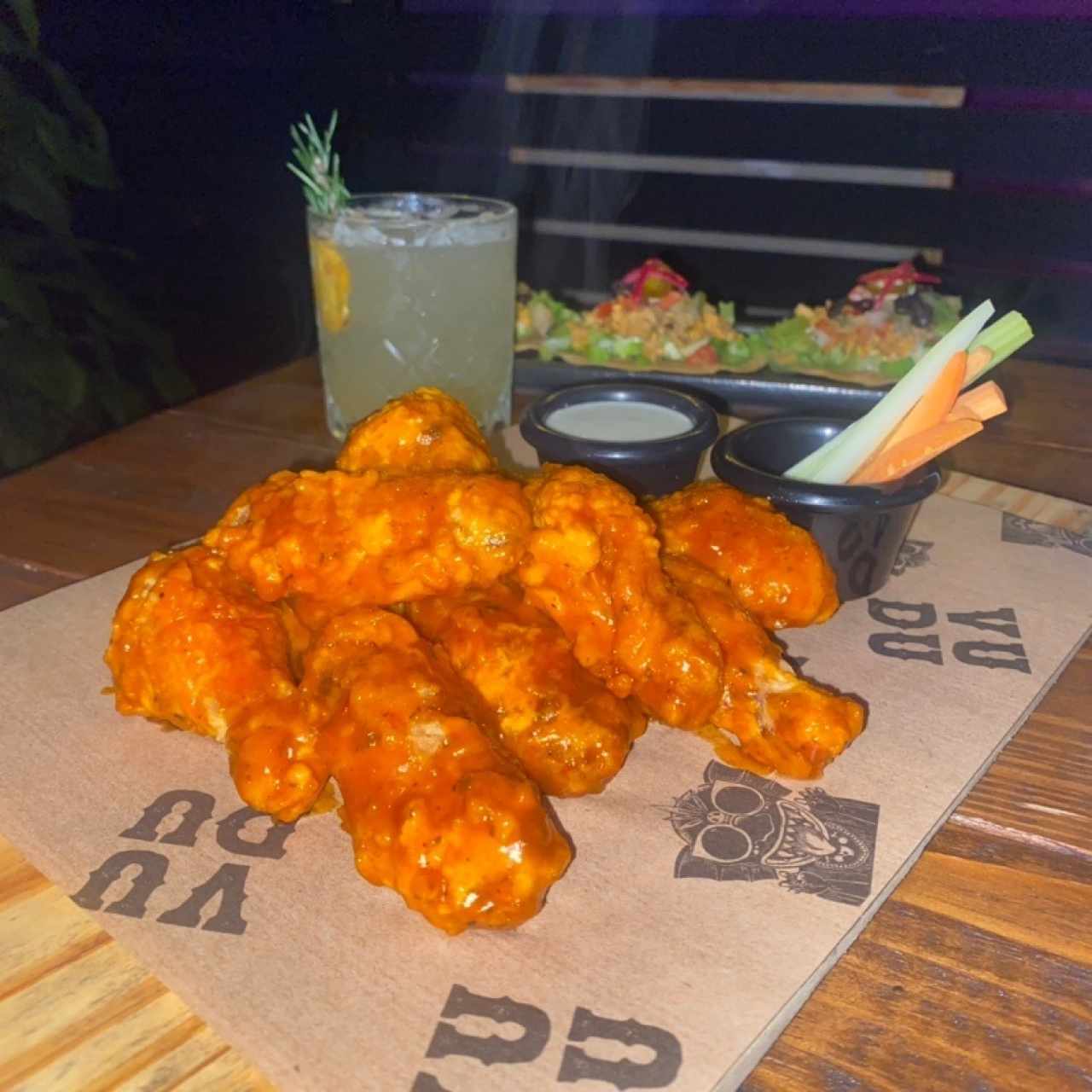 Wings en salsa BBQ