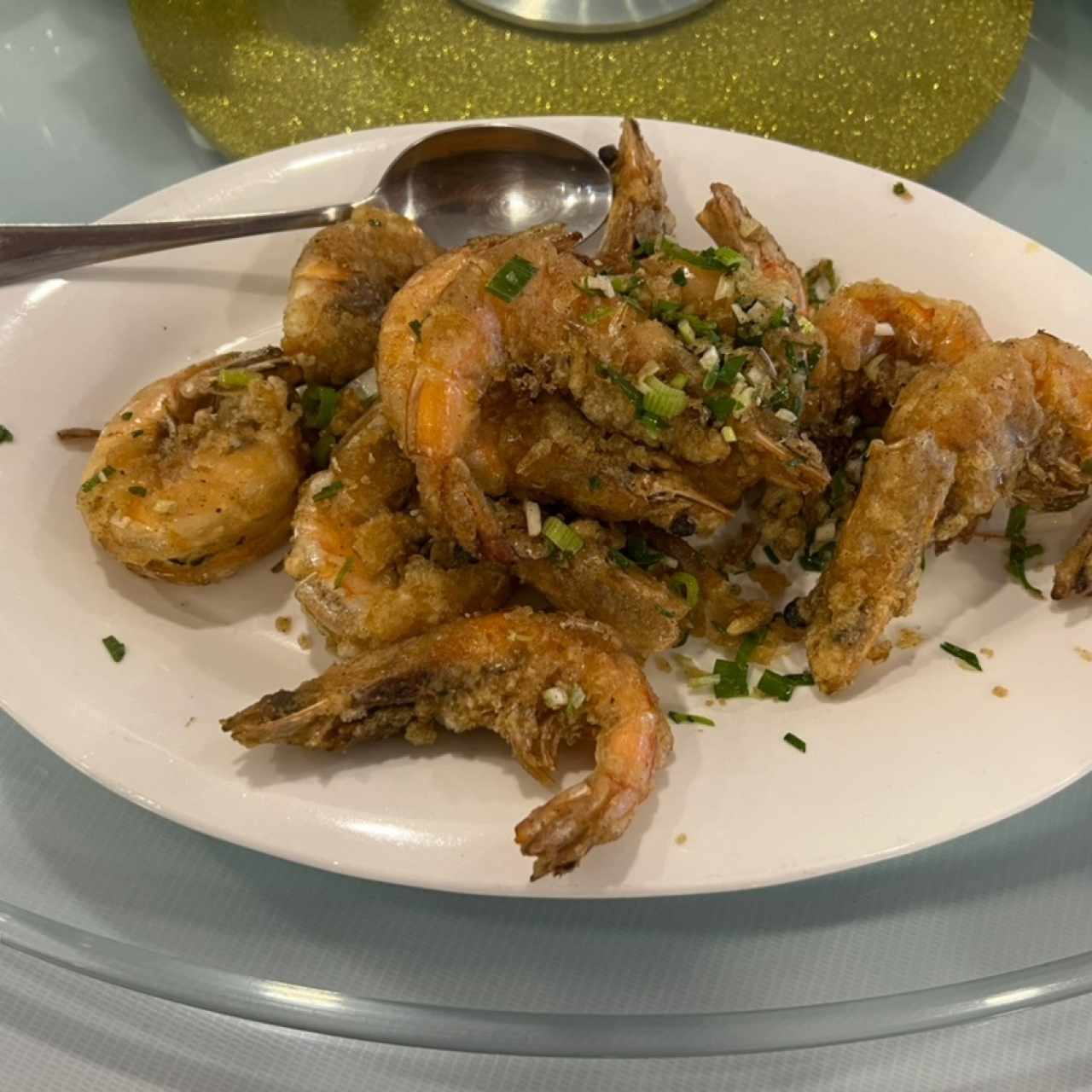 Langostino salteado