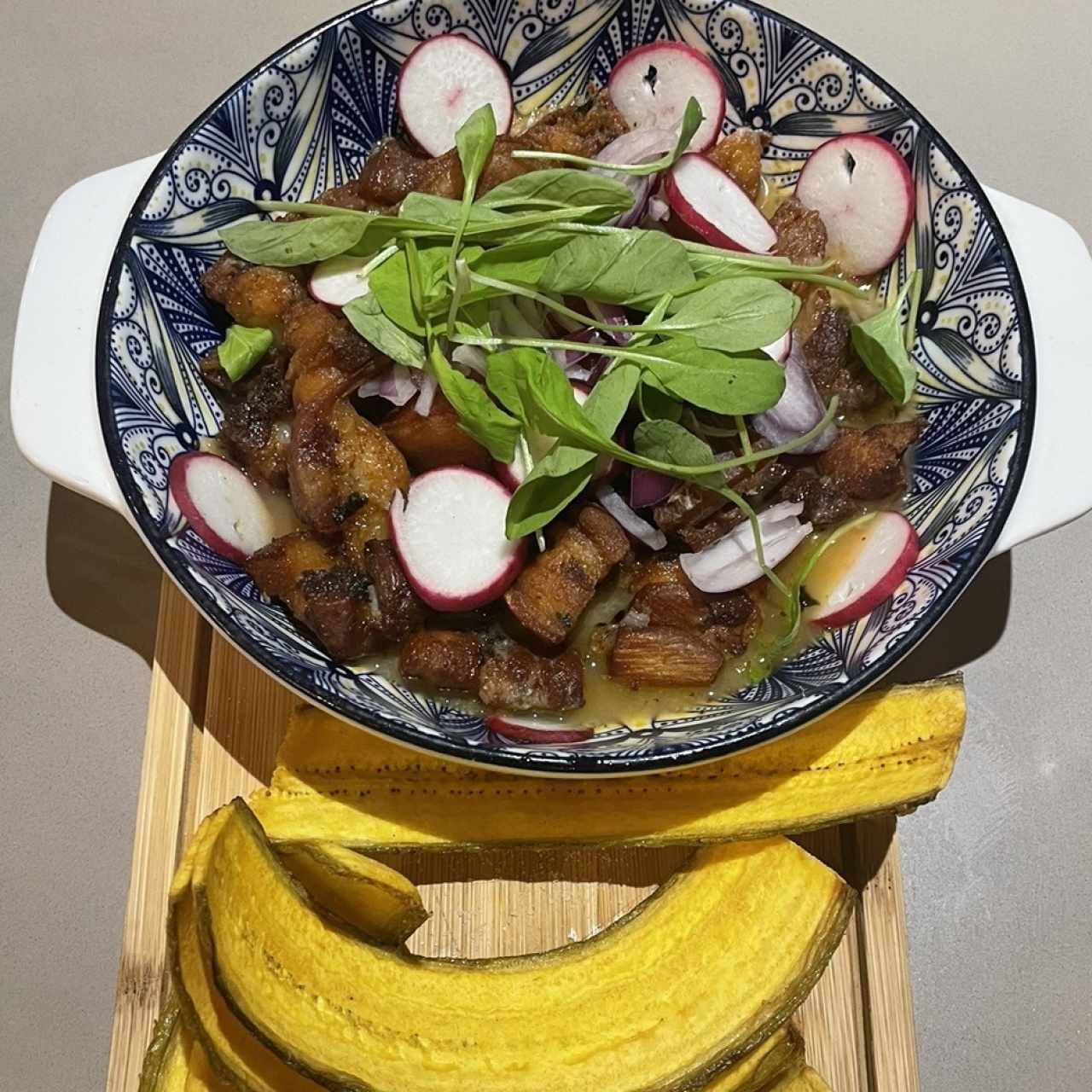 Ceviche de Chicharrón de Puerco