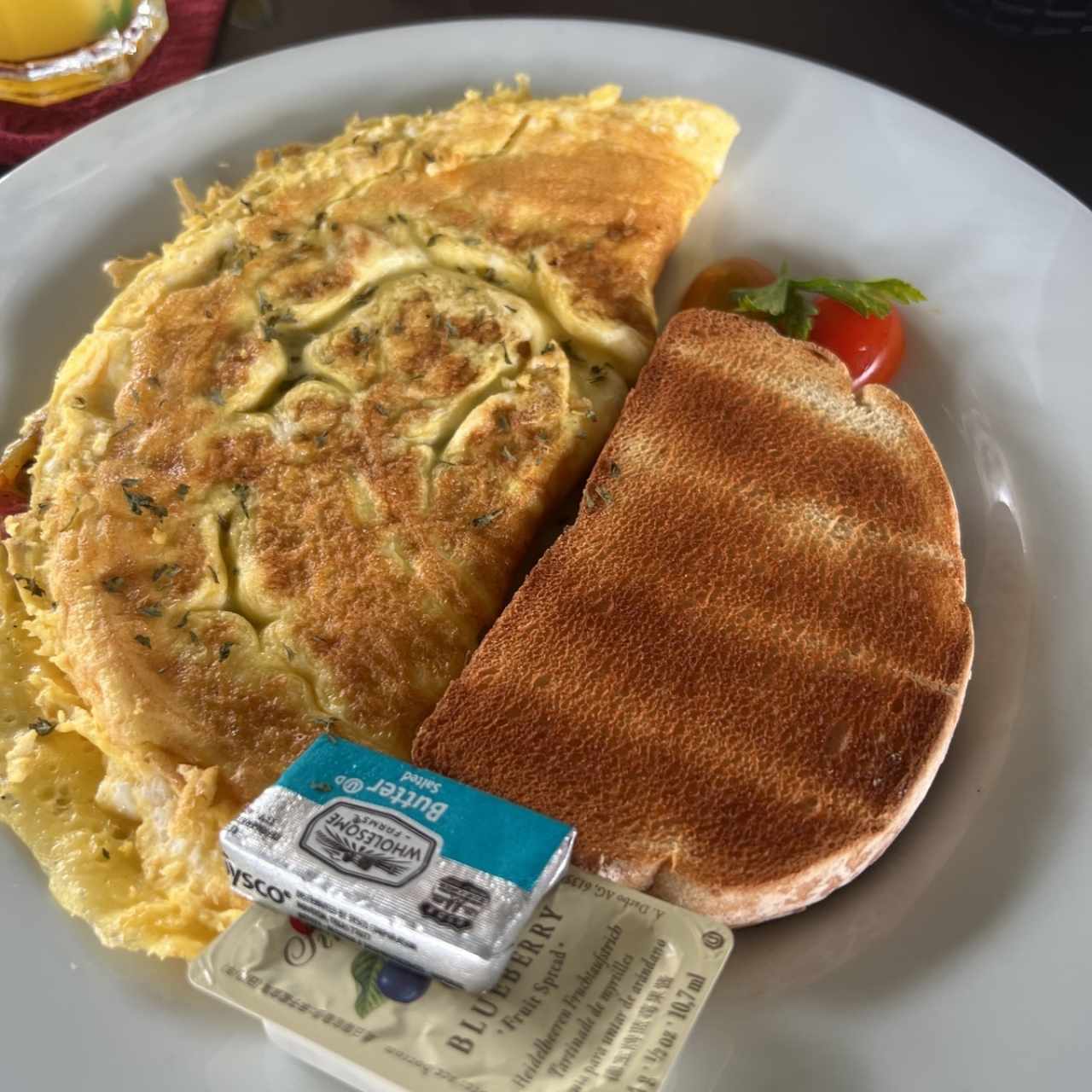 Omelette vegetariano