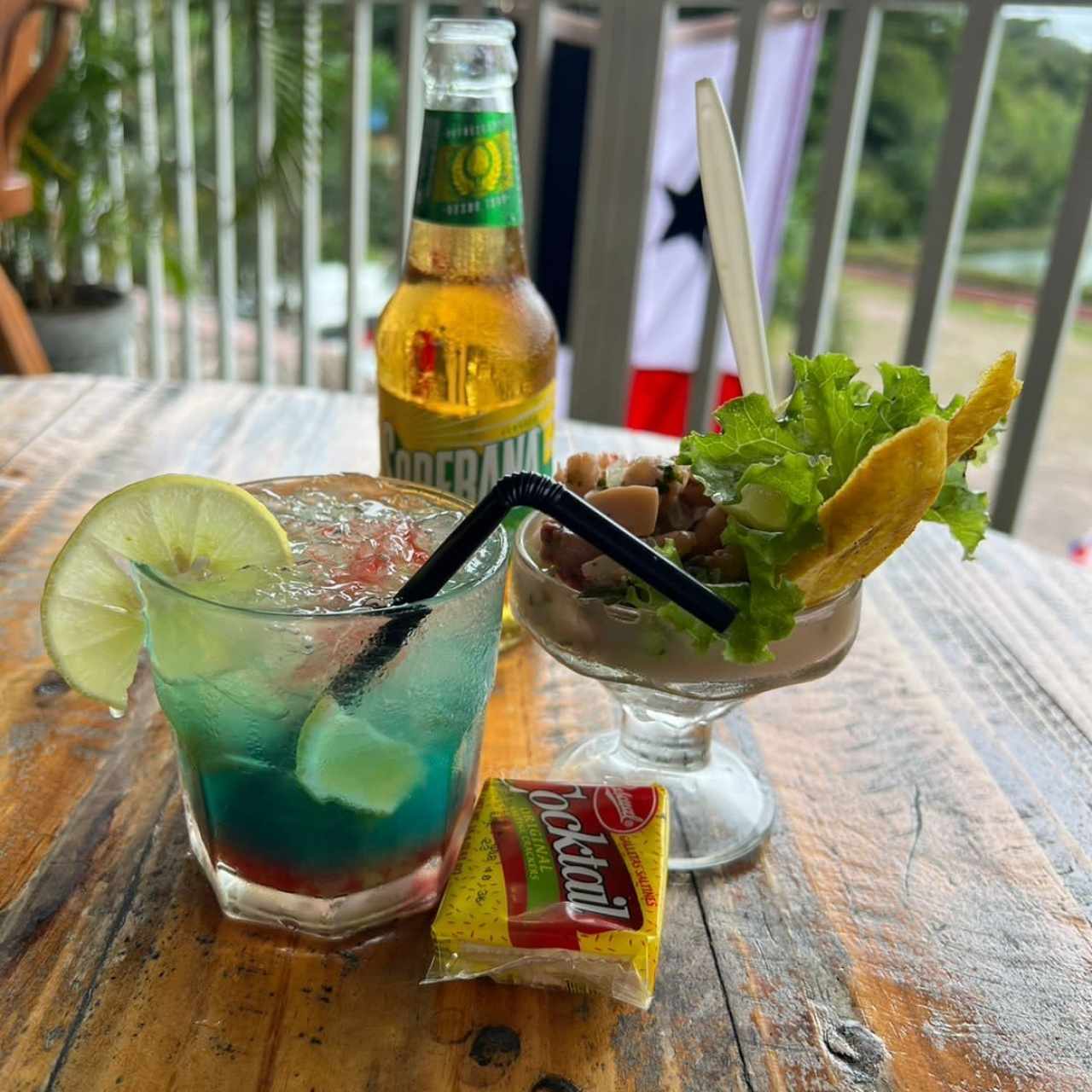 Ceviche y mojito