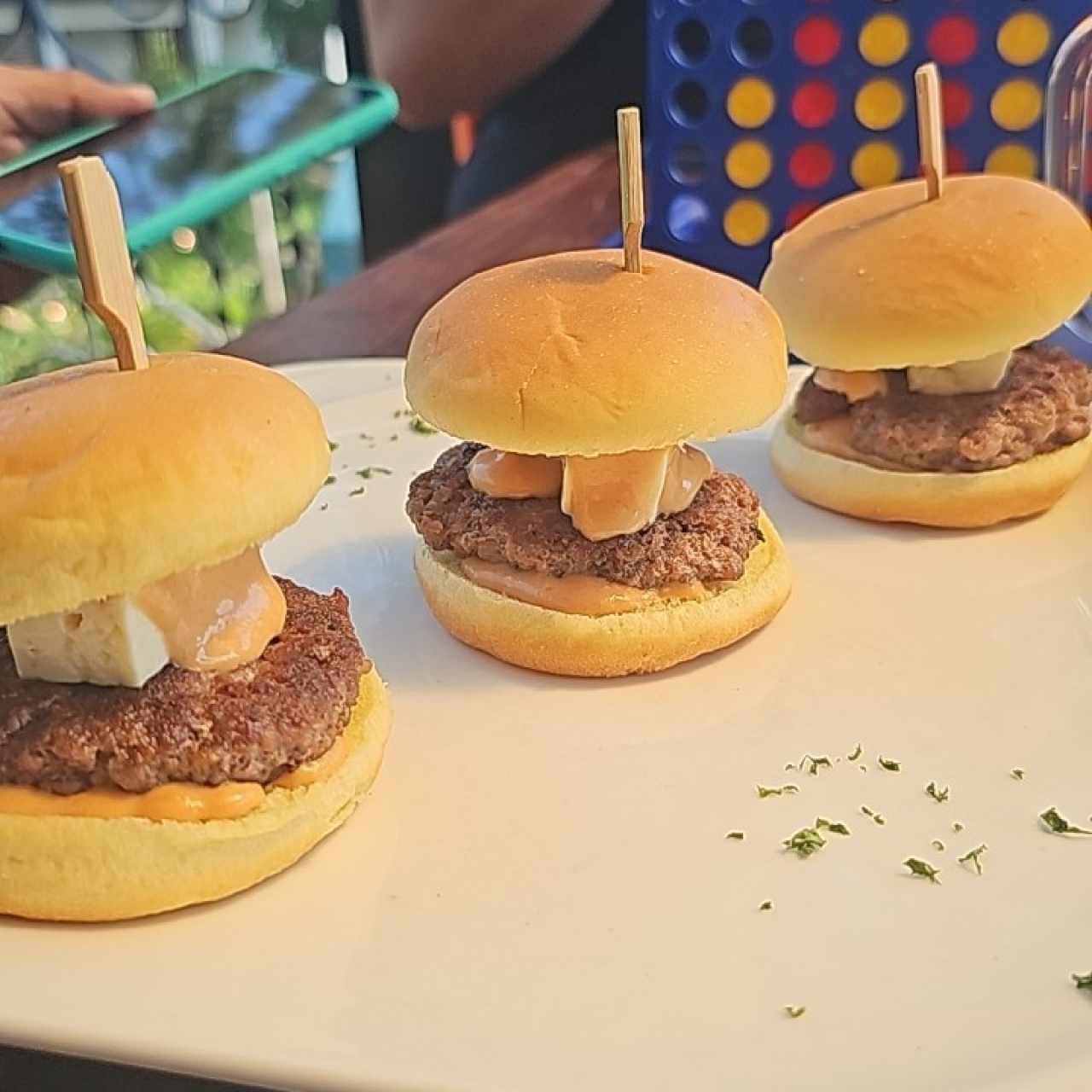 slider de carne