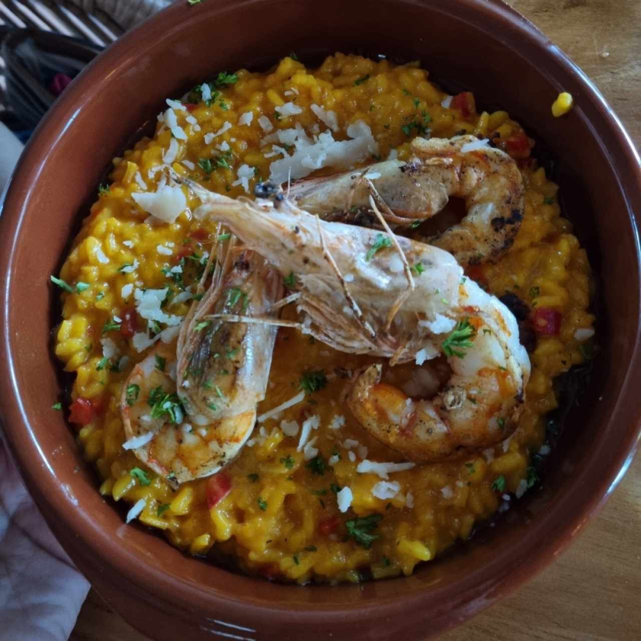 Risotto de langostinos 