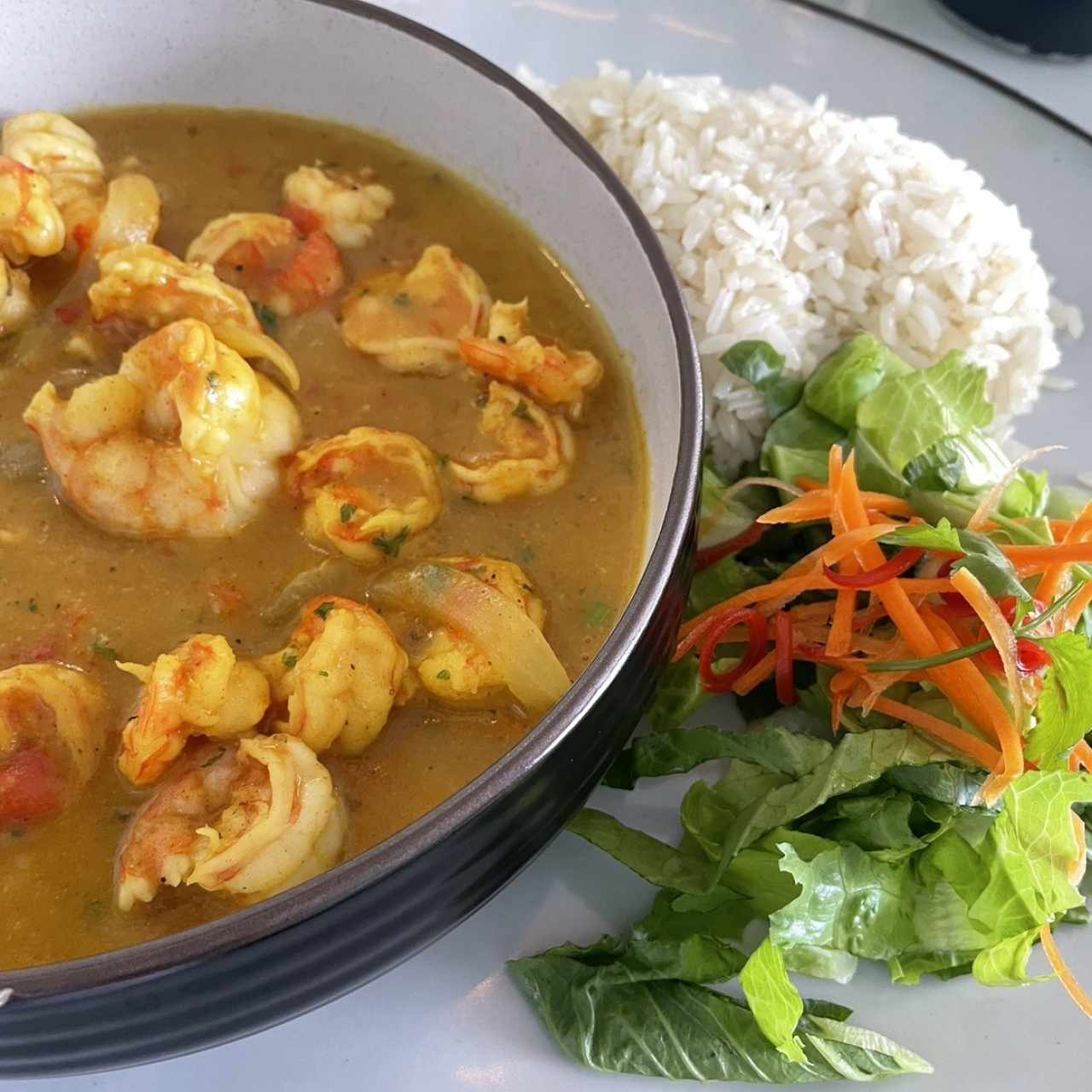 Camarones en Salsa de Coco