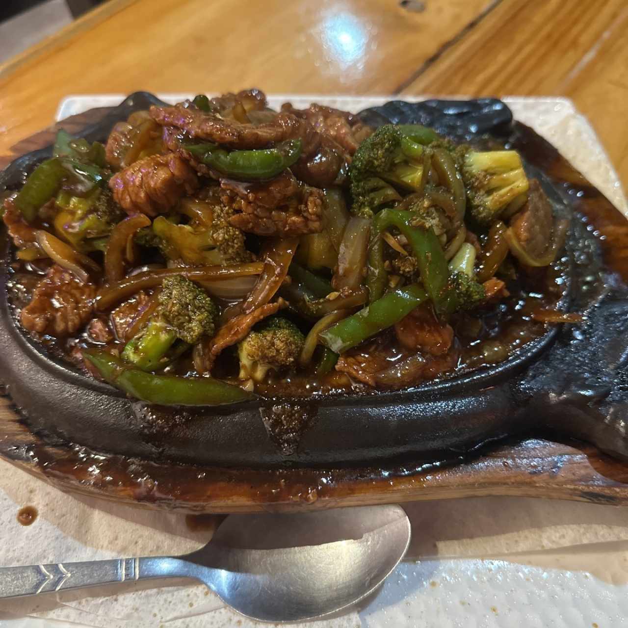 A la Sizzling con brócoli 