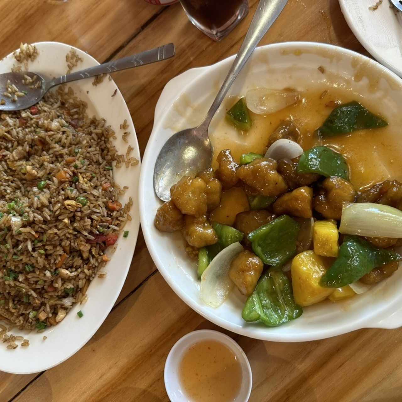 Arroz de Combinación con Puerco Agridulce 