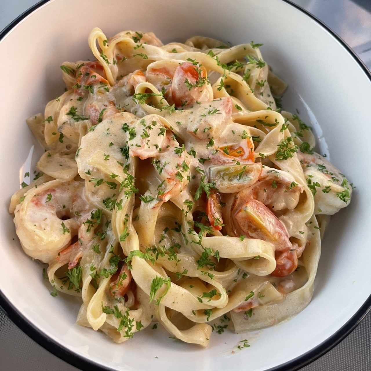 fettuccini crema di mare