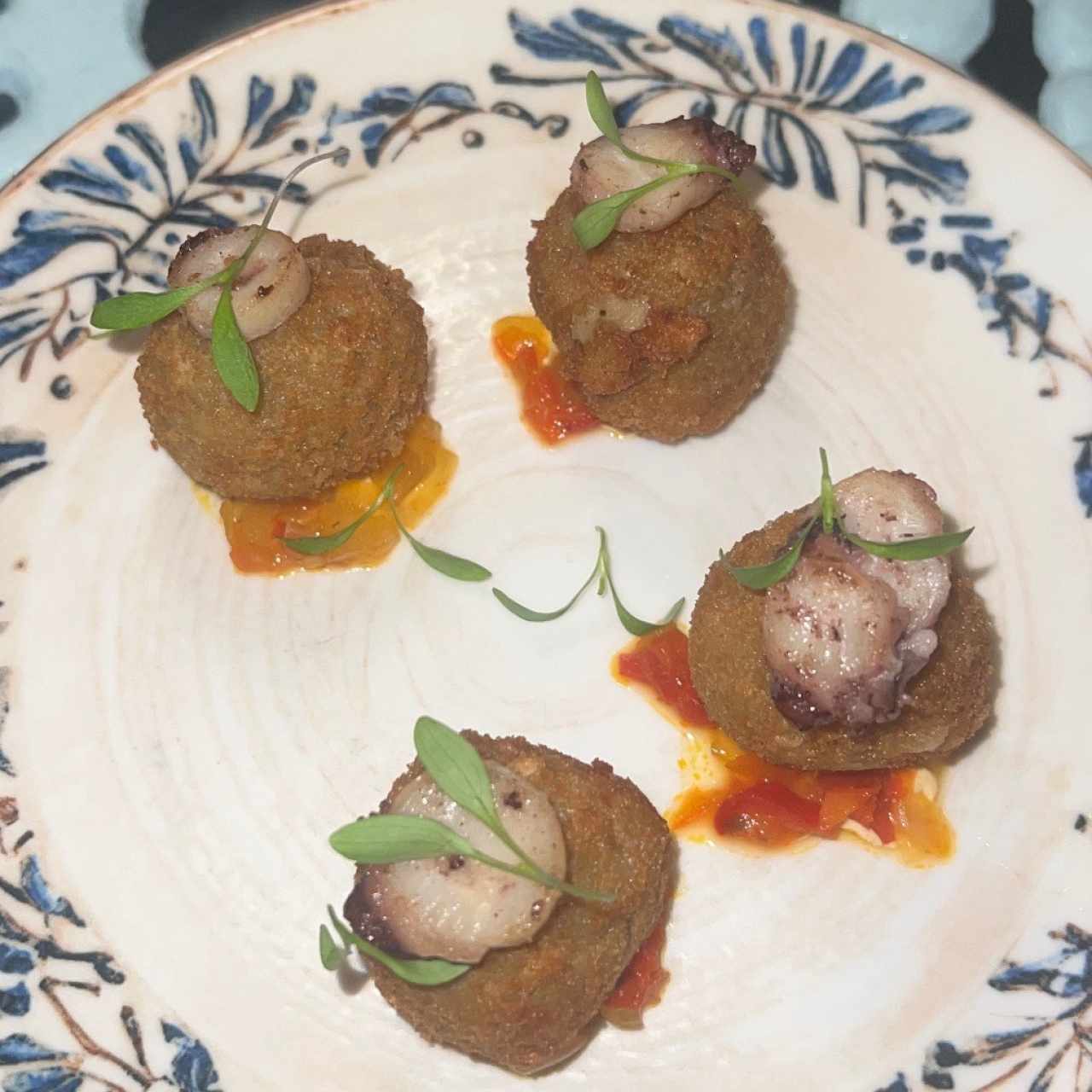 Croquetas de Pulpo Caribeñas