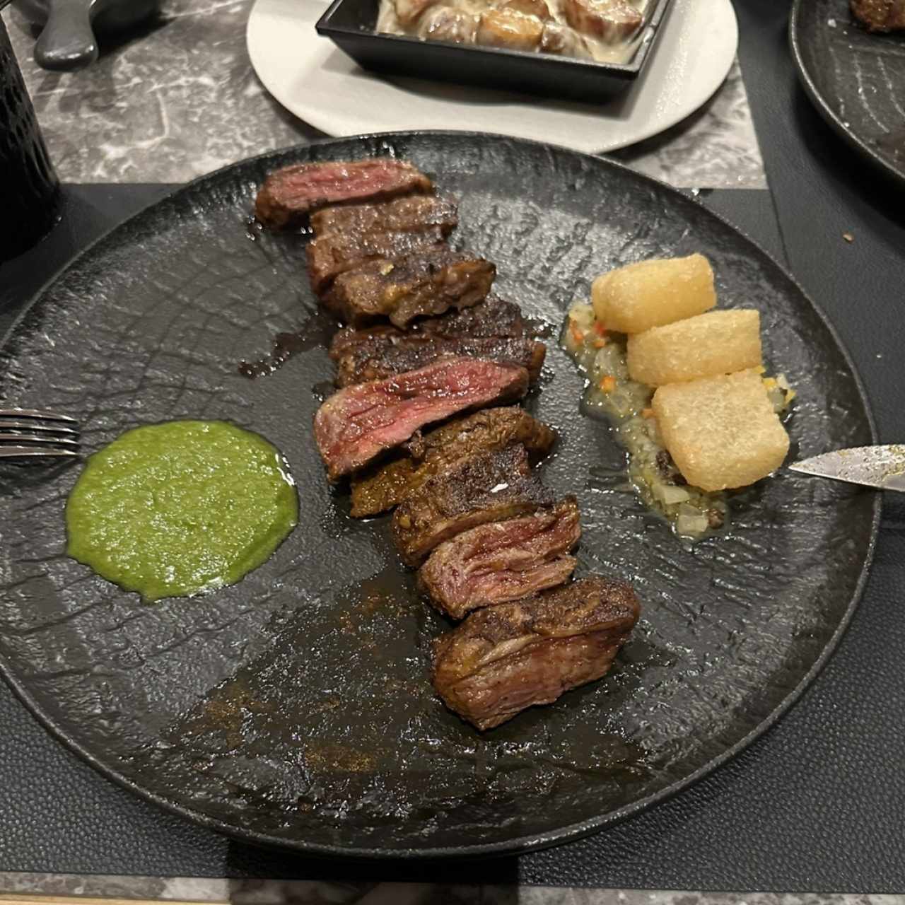 Entraña de res en palito