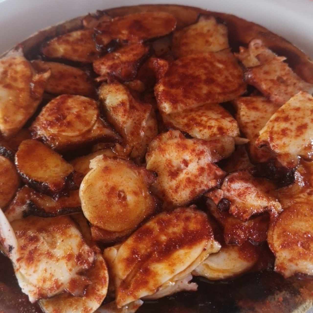 Pulpo a la gallega. 