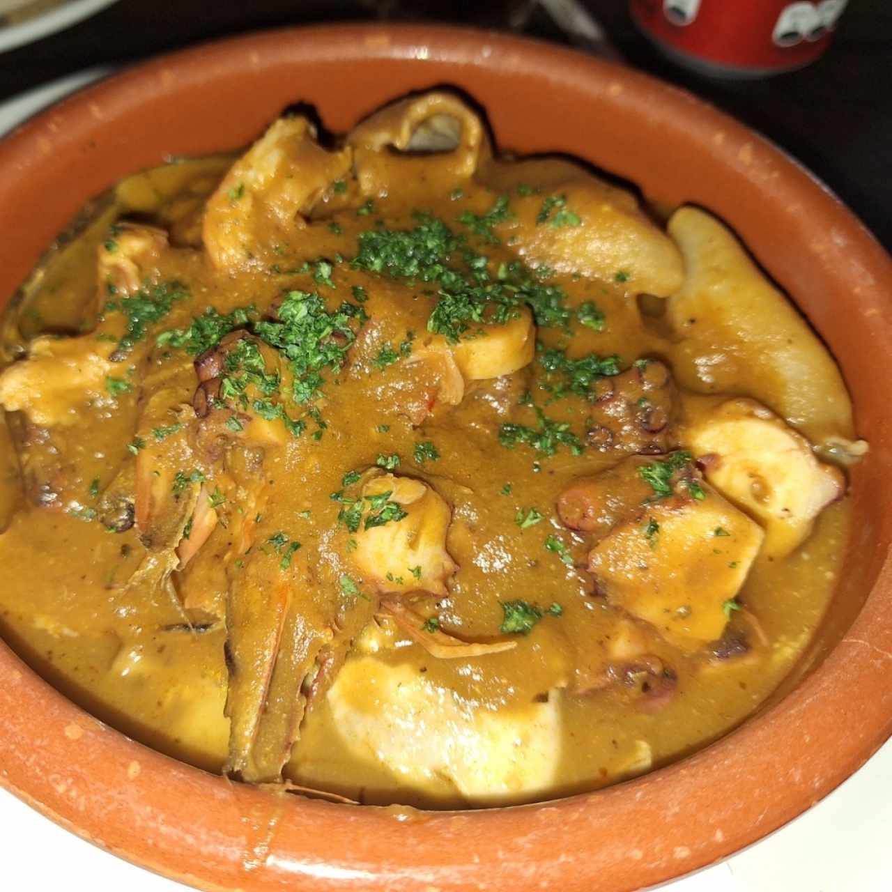 Cazuela de mariscos a la criolla