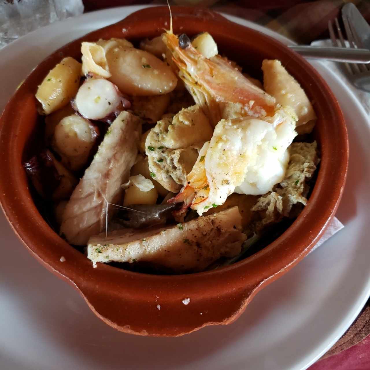 Cazuela de mariscos