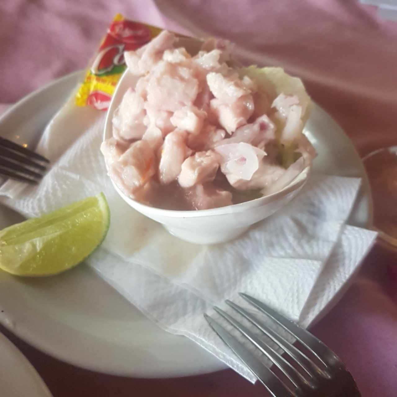 ceviche de Corvina 