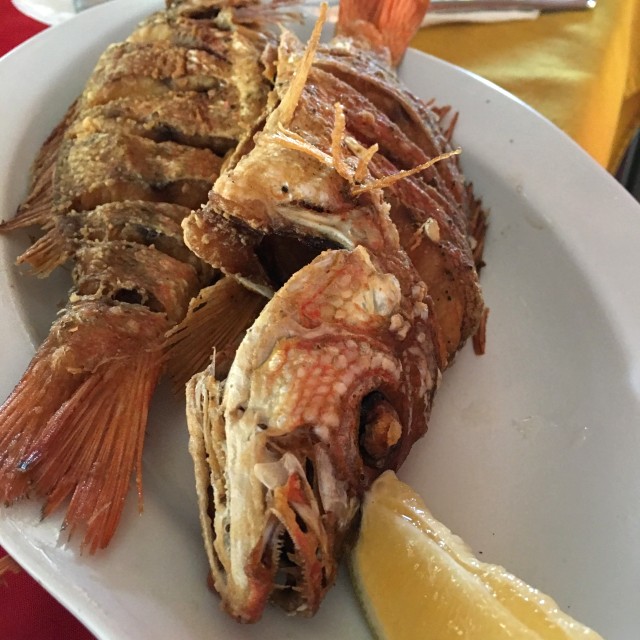 Pargo frito