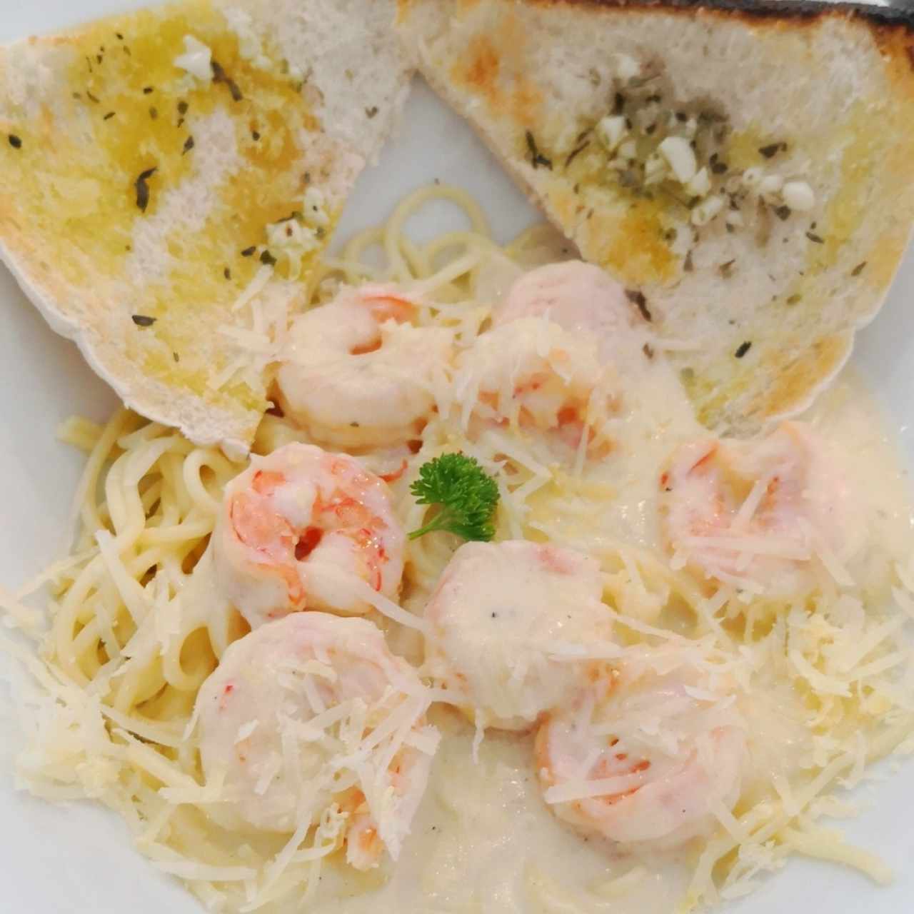 spaguetti con langostino