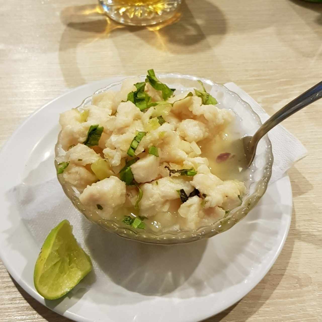 Ceviche de Corvina $4.00