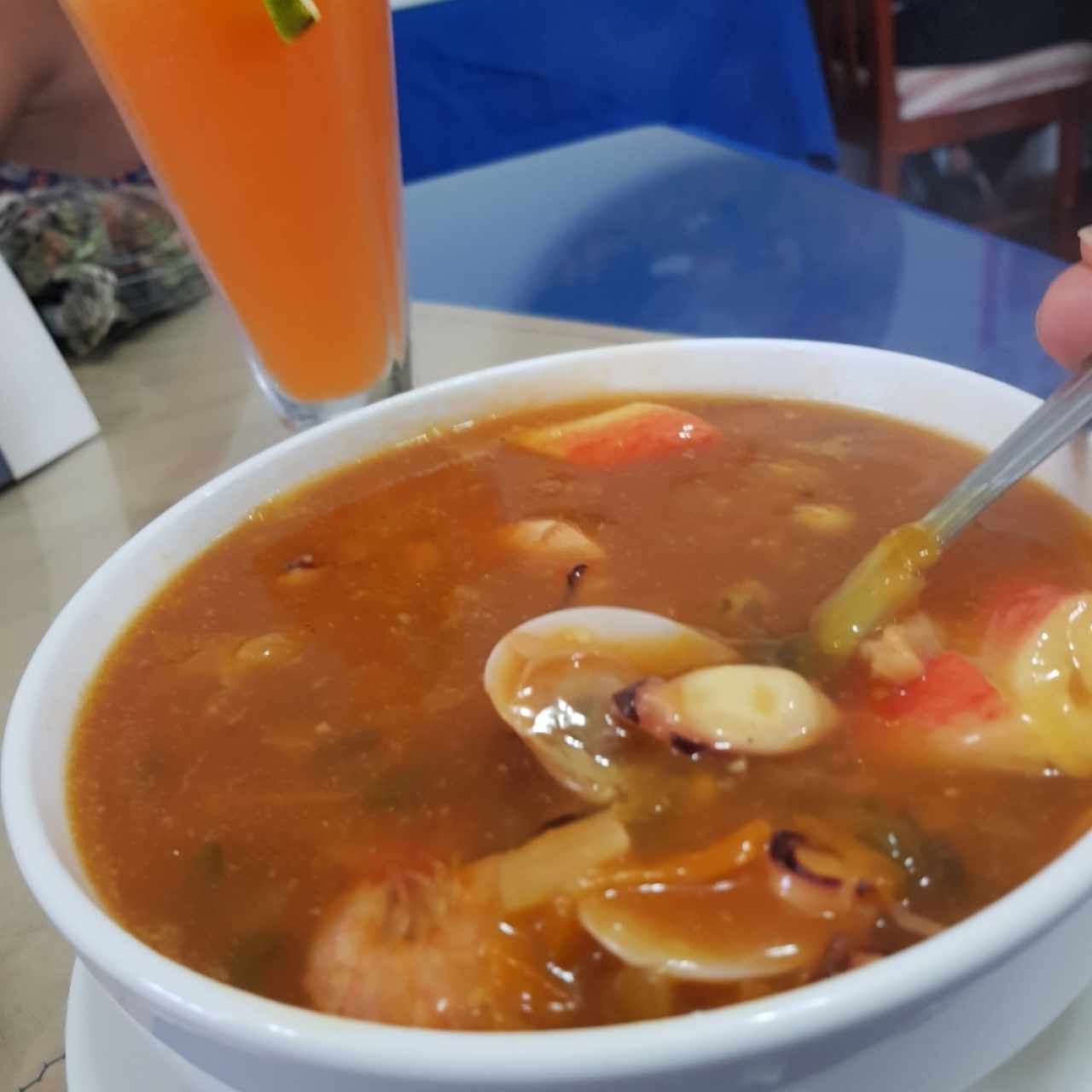 sopa de mariscos