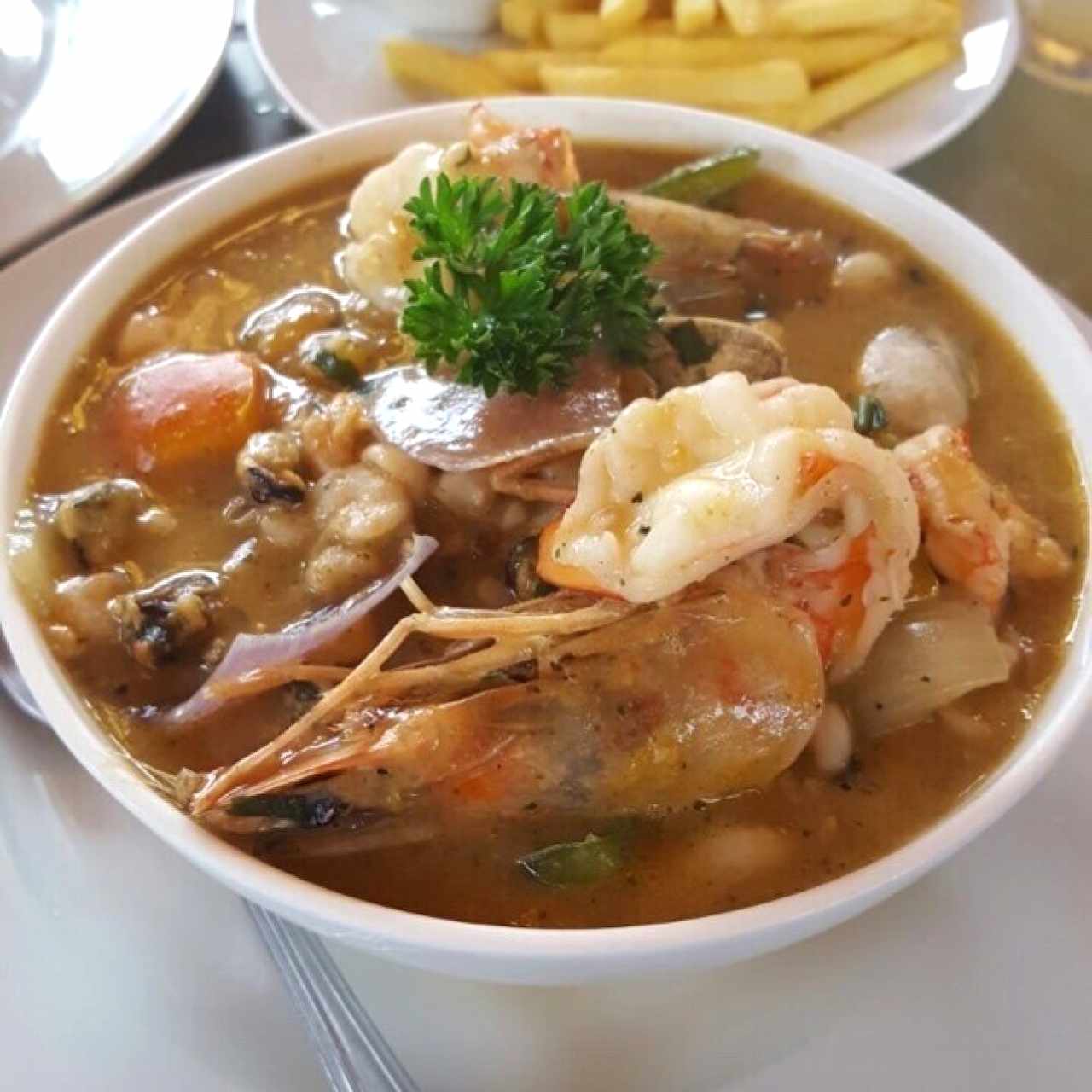 cazuela de mariscos