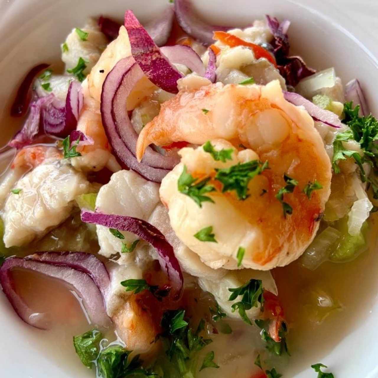 Cebiche de camarones