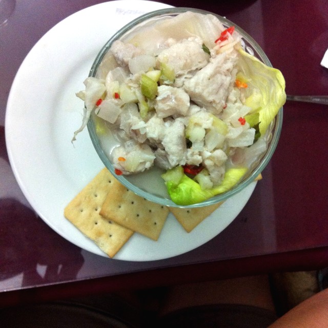 Ceviche de corvina