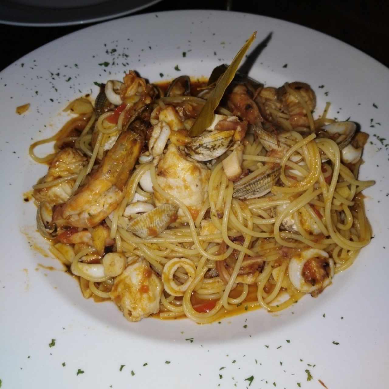 espagueti fruti di mare