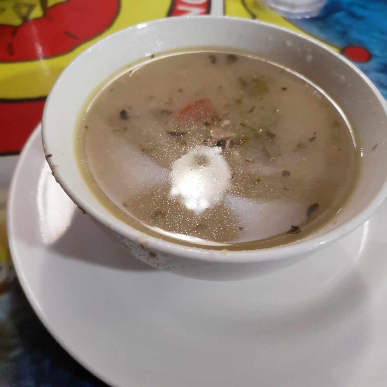 sancocho de entrada (viene con el pedido) 