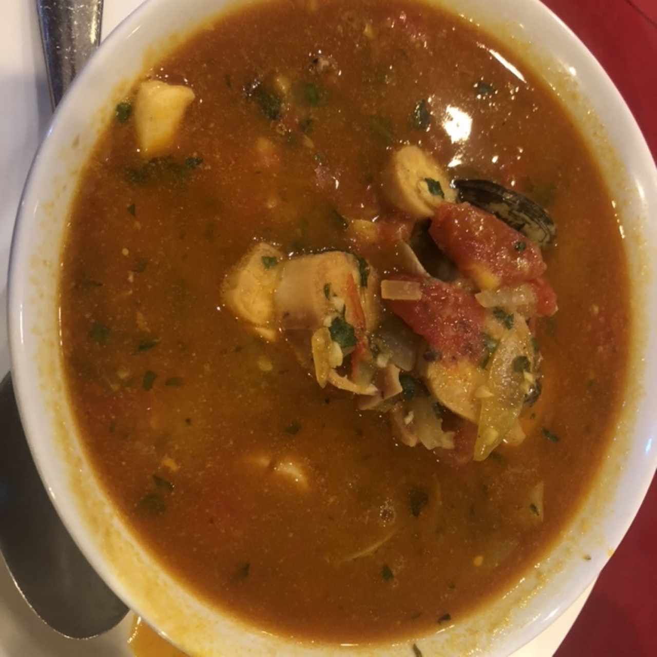 Sopa de mariscos 