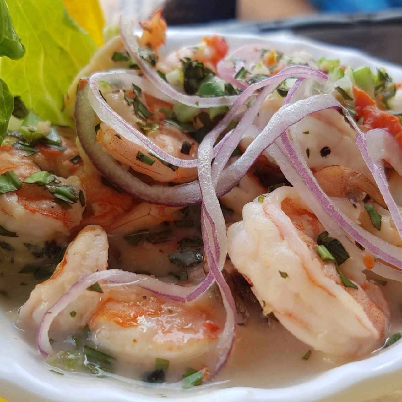 ceviche de camarón 